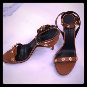 Versace Ankle Strap Heels